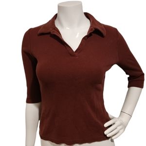 1990's THE LIMITED three-quarter length sleeve cotton top